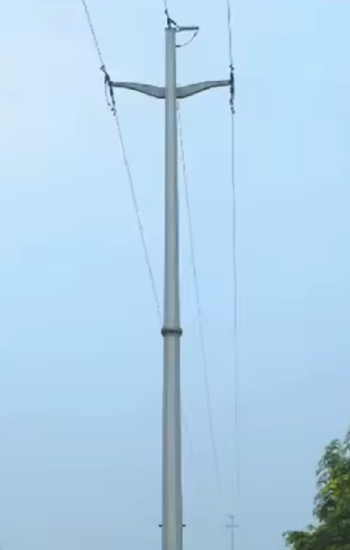 10KV-220KV Galvanizing Steel Electrical Pole