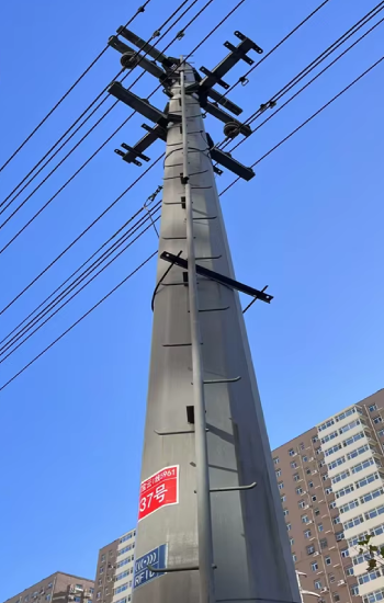 10KV-220KV Galvanized Tapered Electric Pole
