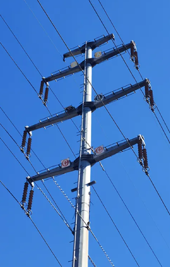 Galvanized Steel Tapered Electrical Pole