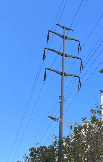 Steel Electric Transmission Line Pylon Tubular Tower